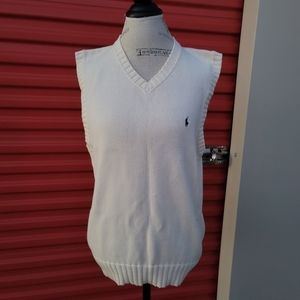 Polo vest cream size medium in excellent condition